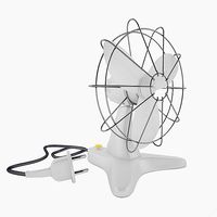 Retro Plastic Fan with Render Setup