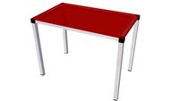 Mesa auxiliar 100 x60 x74 cm rojo