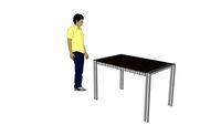Kico - Tavolo allungabile Serena con piano in finitura anta