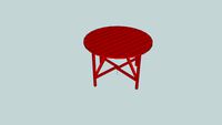 Garden Table Red