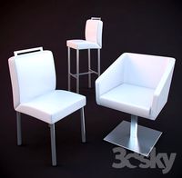 Selka bar and dining chair, armchair, Trim Series
