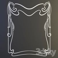 Plaster moldings of Art Nouveau