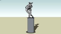 Statue couple enlacé