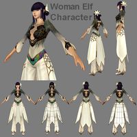 Woman Elf Character