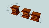 squre buffet stand (IRU BUFFET)