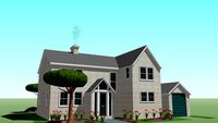 CAD-MAN 's Urbain house 2 - landscaped