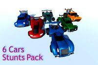 6 Cars Stunts Pack