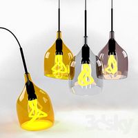 Suspension Plumen, model Vessel lamp shade