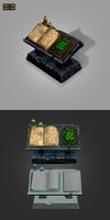 old book low poly