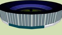 A perfectly round racetrack.