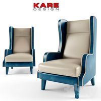 kare Wing Chair Bicolore Sky