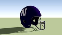 Northwestern Wildcats football helmet
