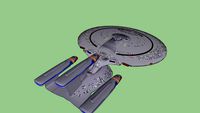 Refit Galaxy Class Starship