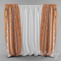 Curtains with pattern