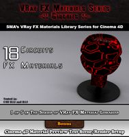 18 VRay FX Circuits Material Pack for Cinema 4D