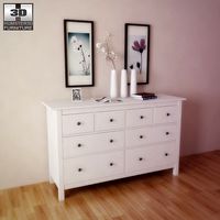 IKEA HEMNES Chest of 8 drawers - 3D Model.