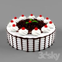 cake with cherries