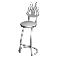 Wrought Iron Chair 02