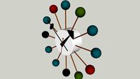 Vitra nelson ball clock multi-colored