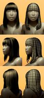Female Hair Style 001