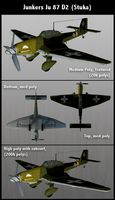 Junkers Ju 87 D2 Stuka (Med Poly)