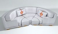 Circular Leather Sofa
