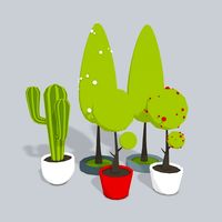 3D Trees low poly