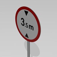 Maximum height sign