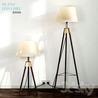 Blanc Divoire TRIPOD lamp, 2 versions