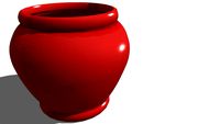 Agean Ceramic Planter Red