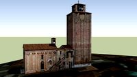 CAMPANILE del DUOMO e BATTISTERO di SAN GIOVANNI. TREVISO