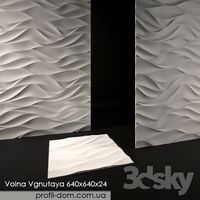 3D Panel Volna Vgnutaya