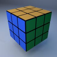 Rubic Cube (Standard + MentalRay Material)