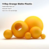 V-Ray Orange Matte Plastic