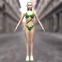 Girl Elf New Lowpoly