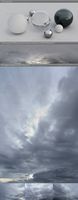 HDRI spherical sky panorama -1107- overcast sky