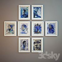 Haris Tsevis. Series of illustrations devoted to Cristiano Ronaldo