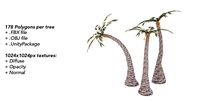 Palms - Low Polygonal Trees Set 1