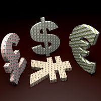 Currency Simbols Textured