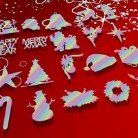 20 Pack of 3D Christmas Shapes