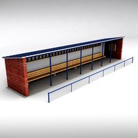 Baseball stadium dugout bench
