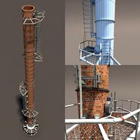 Chimney Low Poly 3d Model