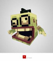 Low Poly Pixel Zombie Brian