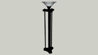Torchiere traditional - bronze finish