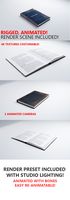 3D Book Rigged & Animated