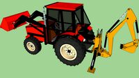 Tractor + BackHoe