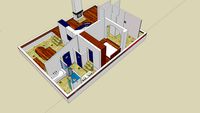 Maison 3D intérieur (Niveau RDC)