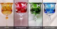 Studio Lighting Scene + Colored Glass