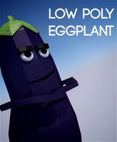 Low poly eggplant