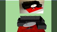 Arizona Sofa with table and rug